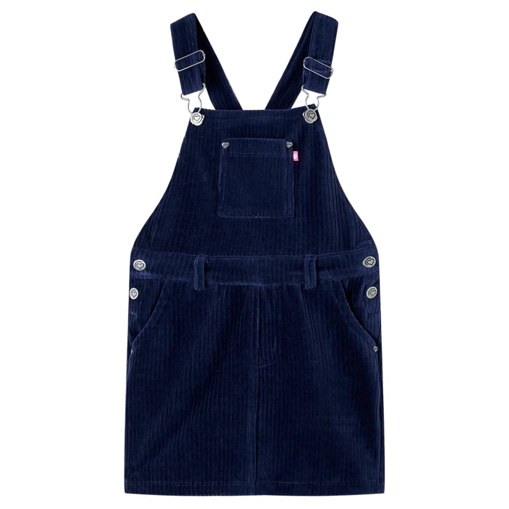 VidaXL Kinder-Gartenkleid 104 Cord Marineblau