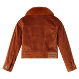 VidaXL Kindermantel 104 Cord cognacfarben