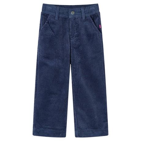 VidaXL Kinderhose 92 Cord Marineblau