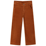 VidaXL Kinderhose 128 Cord cognacfarben