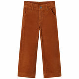 VidaXL Kinderhose 140 Cord cognacfarben