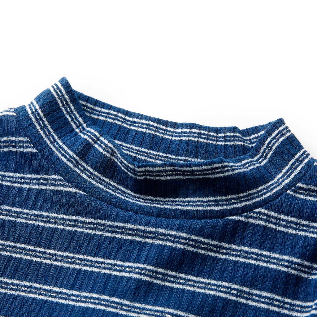 VidaXL Kindershirt mit langen Ärmeln 92 Marineblau