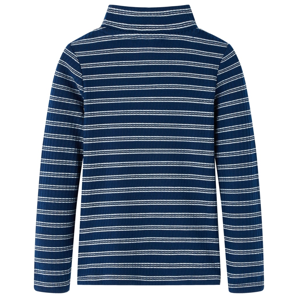 VidaXL Kindershirt mit langen Ärmeln 104 Marineblau