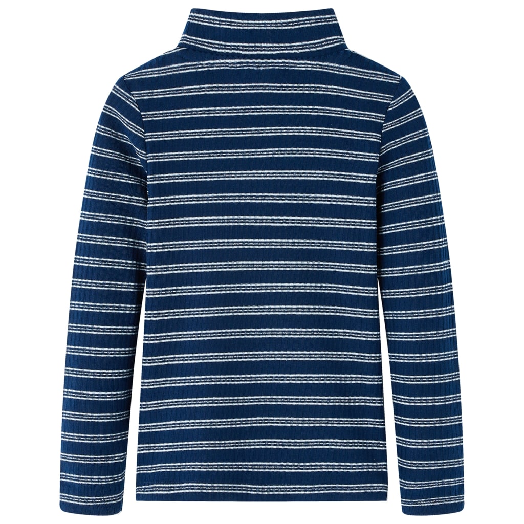 VidaXL Kinderhemd mit langen Ärmeln 140 Marineblau