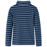 VidaXL Kinderhemd mit langen Ärmeln 140 Marineblau