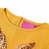 VidaXL Kindershirt mit langen Ärmeln 116 Ocker