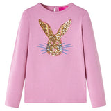 VidaXL Kindershirt mit langen Ärmeln 104 rosa braun