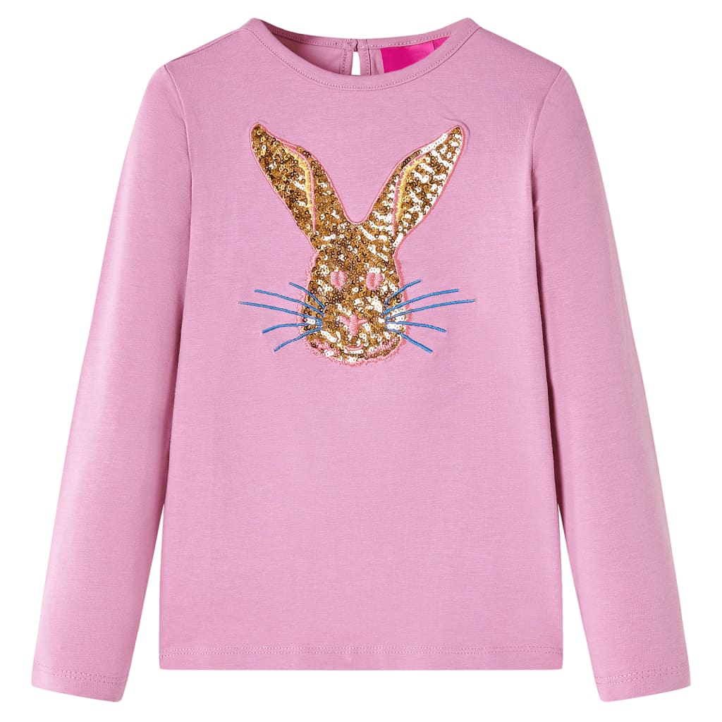 VidaXL Kindershirt mit langen Ärmeln 116 rosa braun