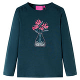 VidaXL Kindershirt mit langen Ärmeln 116 Dunkelgrün