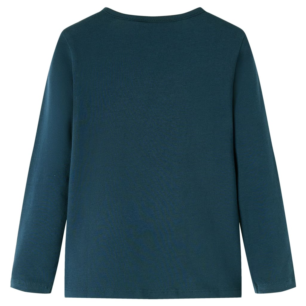 VidaXL Kindershirt mit langen Ärmeln 140 Dunkelgrün