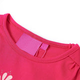 VidaXL Kindershirt mit langen Ärmeln 92 leuchtendes Rosa