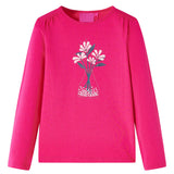VidaXL Kindershirt mit langen Ärmeln 116 leuchtendes Rosa