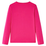 VidaXL Kindershirt mit langen Ärmeln 116 leuchtendes Rosa