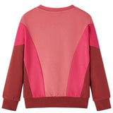VidaXL Kinderpullover Farbblock 104 Rosa und Henna