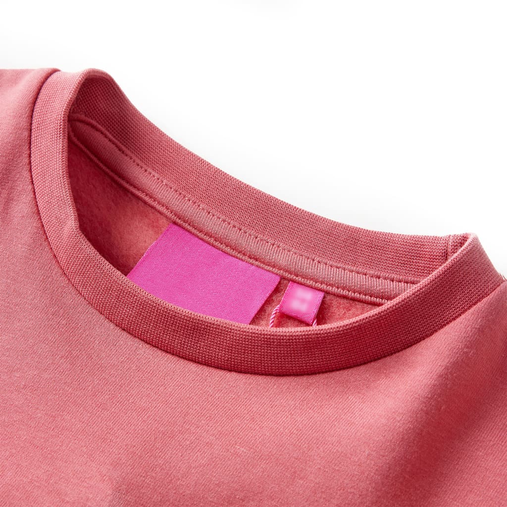 VidaXL Kinderpullover Farbblock 104 Rosa und Henna
