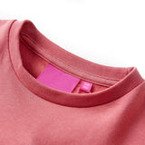 VidaXL Kinderpullover Farbblock 140 Rosa und Henna