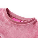 VidaXL Kinderpullover Samt Patchwork 92 Himbeerfarbe