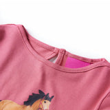 VidaXL Kindershirt mit langen Ärmeln 116 Altrosa