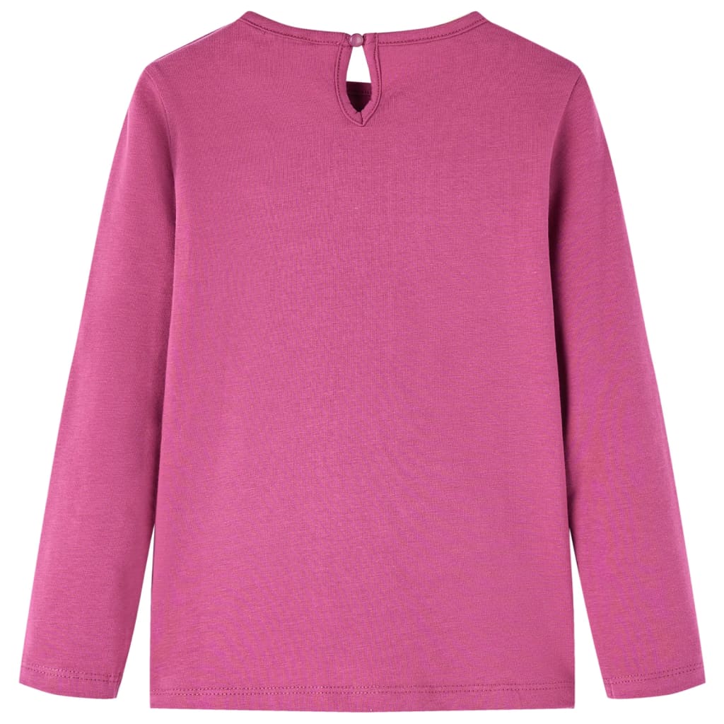 VidaXL Kindershirt mit langen Ärmeln 140 himbeerfarben
