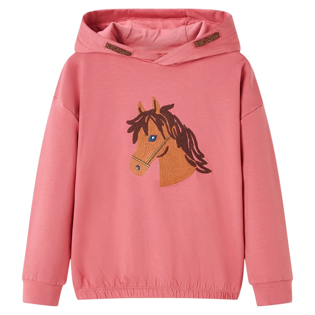 VidaXL Kinderpullover mit Kapuze 104 Altrosa
