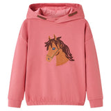 VidaXL Kinderpullover mit Kapuze 104 Altrosa