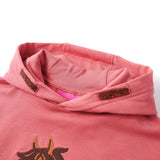 VidaXL Kinderpullover mit Kapuze 104 Altrosa