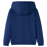 VidaXL Kinderpullover mit Kapuze 116 Marineblau
