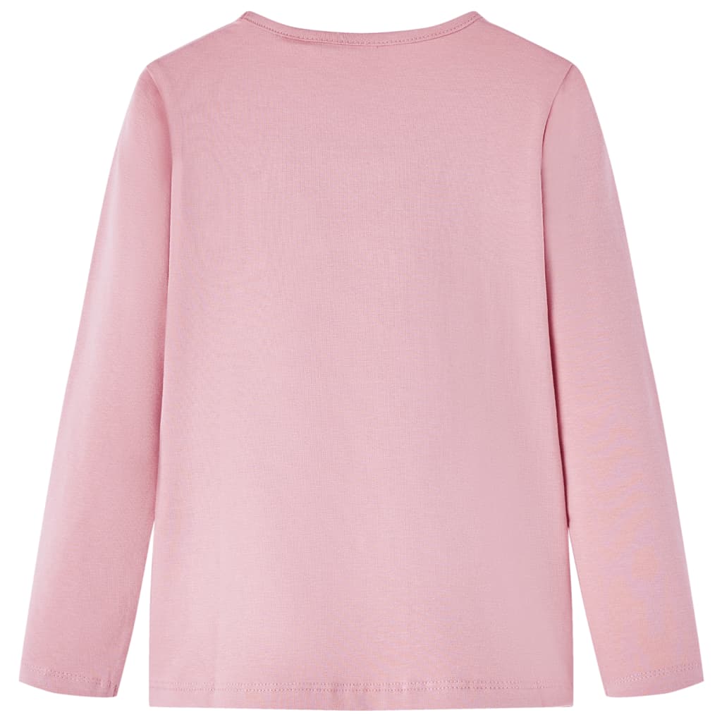 VidaXL Kindershirt mit langen Ärmeln 116 Hellrosa