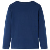 VidaXL Kindershirt mit langen Ärmeln 92 Marineblau