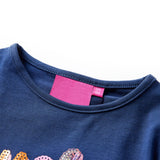 VidaXL Kindershirt mit langen Ärmeln 128 Marineblau
