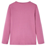 VidaXL Kindershirt mit langen Ärmeln 128 Himbeerfarbe