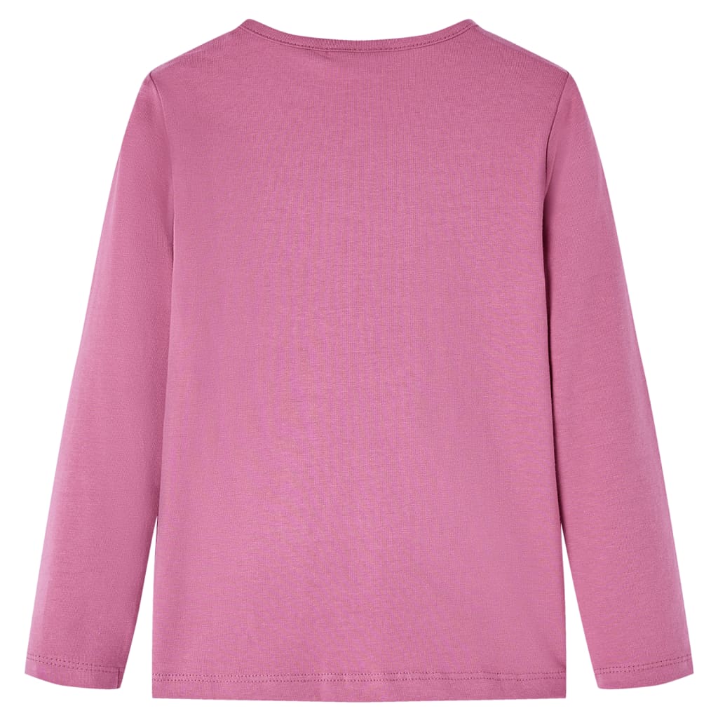 VidaXL Kindershirt mit langen Ärmeln 140 Himbeerfarbe
