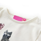 VidaXL Kindershirt mit langen Ärmeln 116 Ecru
