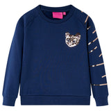 VidaXL Kinderpullover 128 Marineblau
