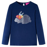 VidaXL Kindershirt mit langen Ärmeln 116 Marineblau