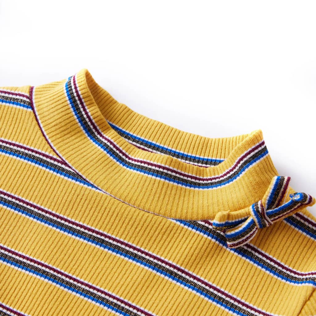 VidaXL Kindershirt mit langen Ärmeln 92 Ocker