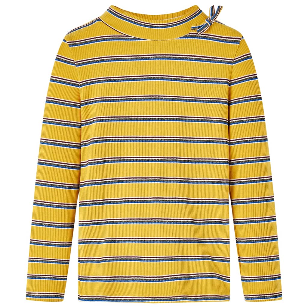 VidaXL Kindershirt mit langen Ärmeln 128 Ocker