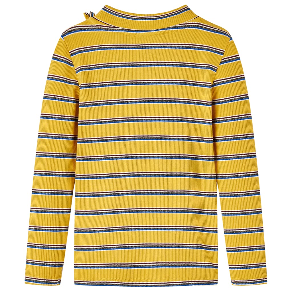 VidaXL Kindershirt mit langen Ärmeln 128 Ocker