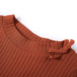 VidaXL Kindershirt mit langen Ärmeln 92 cognacfarben