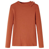 VidaXL Kindershirt mit langen Ärmeln 116 cognacfarben