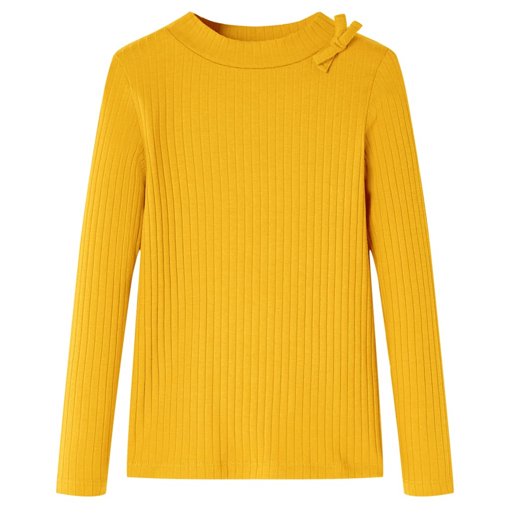 VidaXL Kindershirt mit langen Ärmeln 104 Ocker