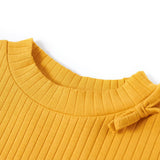 VidaXL Kindershirt mit langen Ärmeln 128 Ocker