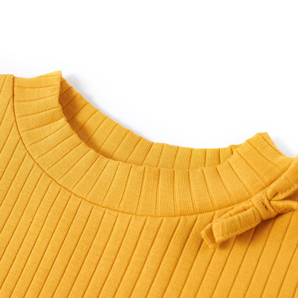 VidaXL Kindershirt mit langen Ärmeln 140 Ocker