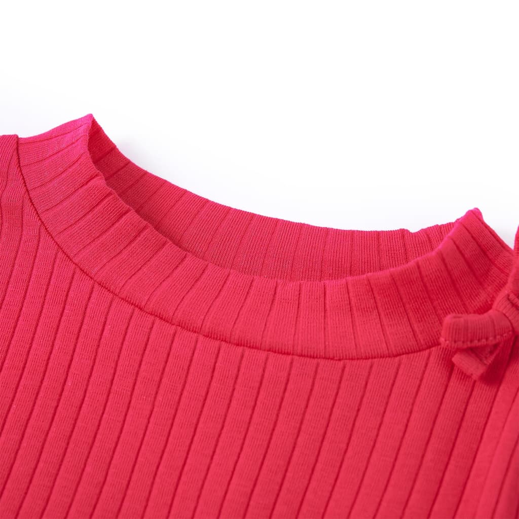 VidaXL Kindershirt mit langen Ärmeln 104 leuchtendes Rosa