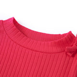 VidaXL Kindershirt mit langen Ärmeln 128 leuchtendes Rosa