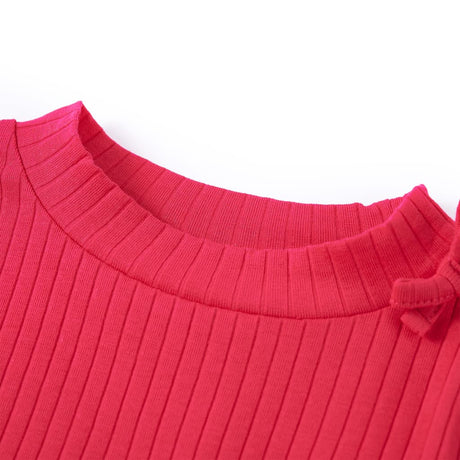 VidaXL Kindershirt mit langen Ärmeln 128 leuchtendes Rosa