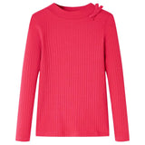 VidaXL Kindershirt mit langen Ärmeln 140 leuchtendes Rosa