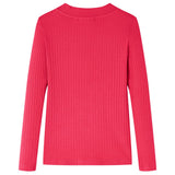 VidaXL Kindershirt mit langen Ärmeln 140 leuchtendes Rosa