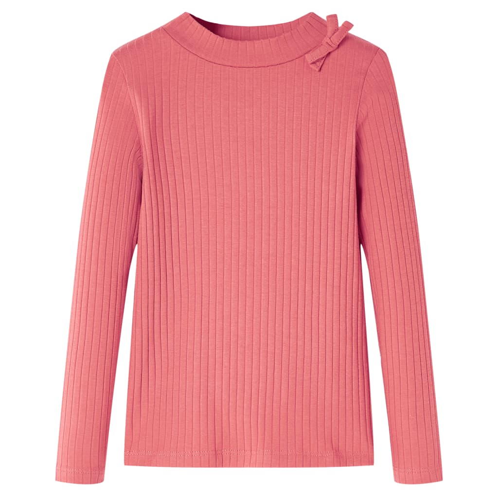 VidaXL Kindershirt mit langen Ärmeln 140 Altrosa