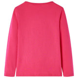 VidaXL Kindershirt mit langen Ärmeln 92 leuchtendes Rosa